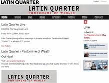 Tablet Screenshot of latinquartermusic.com